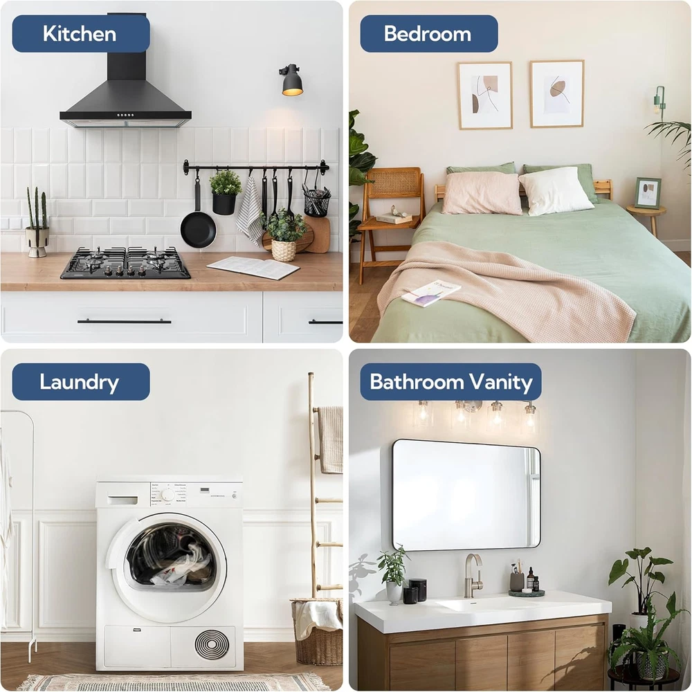 2-Pack Waterproof Hanging Shower Caddy with Bathroom Shelves for Storage