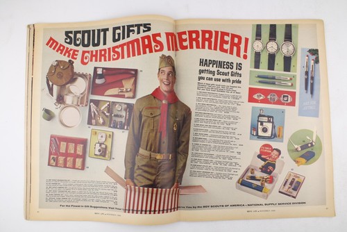 NOV 1966 BSA Boys Life Magazine Boy Scouts Winter Camp Deer Hunting Floyd Little - Picture 10 of 15