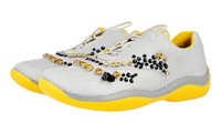 Luxus Prada Sneaker Schuhe 1E784G Silber Nylon Mit Strass Neu 38 38,5