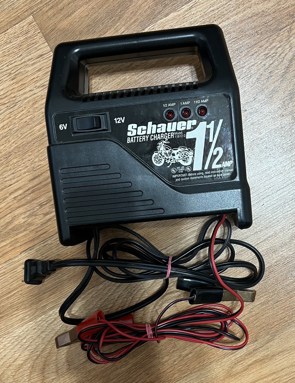 USED, 1 1/2amp 6V & 12V Schauer Battery Charger eBay