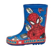 SPIDERMAN JUNGEN MEHRFARBIG GUMMI WELLIES REGEN WELLINGTON STIEFEL UK GRÖSSE 8-2