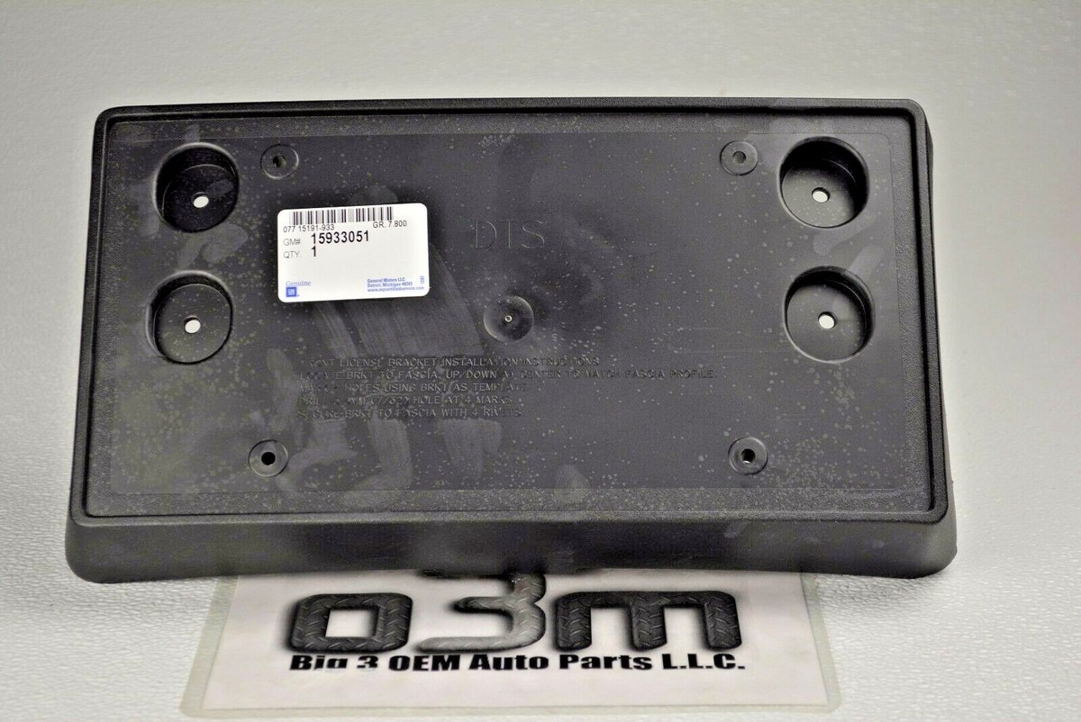 2006-2011 Cadillac DTS front bumper License Plate Mounting Bracket