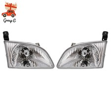 For 2001 2002 2003 Toyota Sienna Headlights Headlamps Pair Set Left L Right R For 2001 2002 2003 Toyota Sienna Headlights Headlamps Pair Set Left L Right R