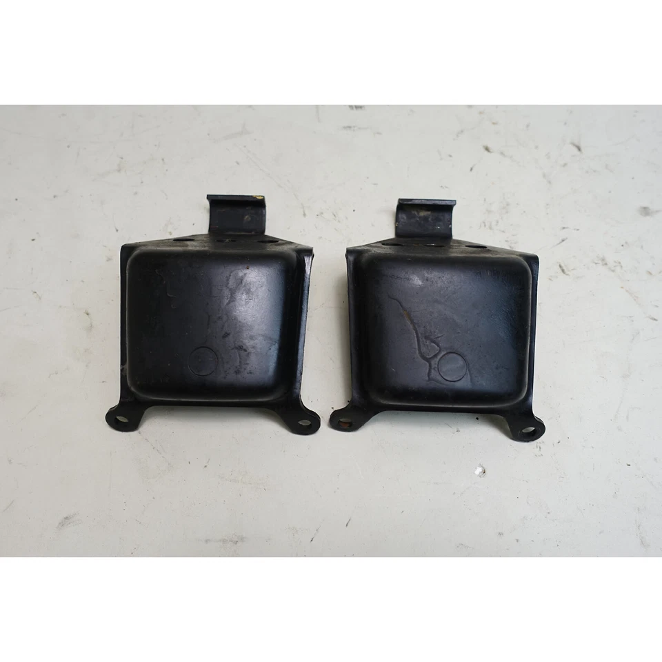 1984-1993 BMW E30 325i 325e Engine Motor Mount Damper Catch Cover Pair OEM - Image 2 of 3