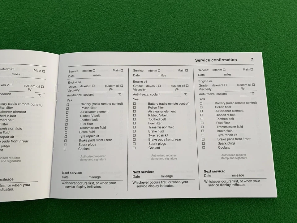 Vauxhall Service History Book New Blank ALL MODELS VIVARO, CORSA, ASTRA, VANS - Image 2 of 2