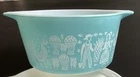 Pyrex #473 Turquoise Blue Amish Butterprint 1 QT Casserole Dish No Lid