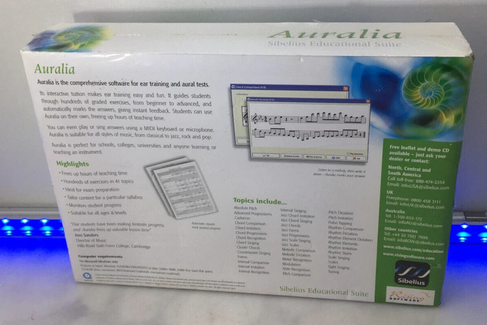 AURALIA COMPLETE EAR TRAINING SOFTWARE FOR ALL MUSICIANS V3 #238 - Image 2 of 2