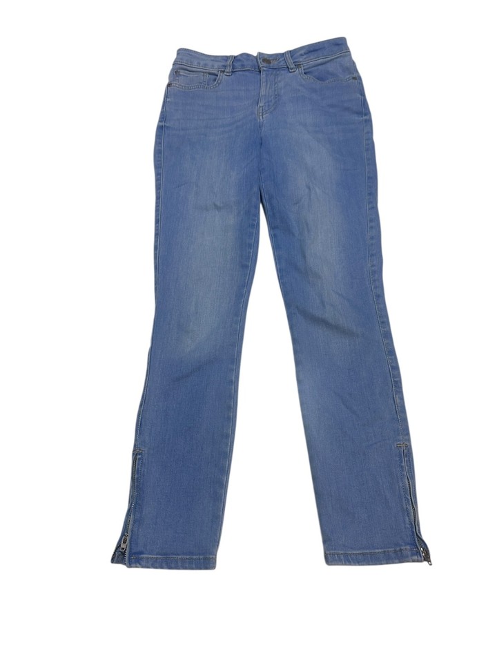 Forever New Womens Blue Hannah Low Rise Skinny Crop Jeans Size 8 Good Condition
