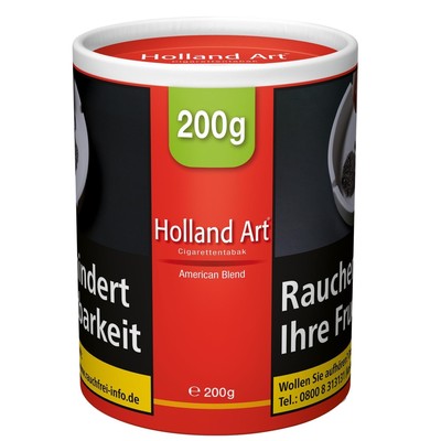 5 x Holland Art American Blend 200g - Zigaretten-Dreh-Stopf-Tabak