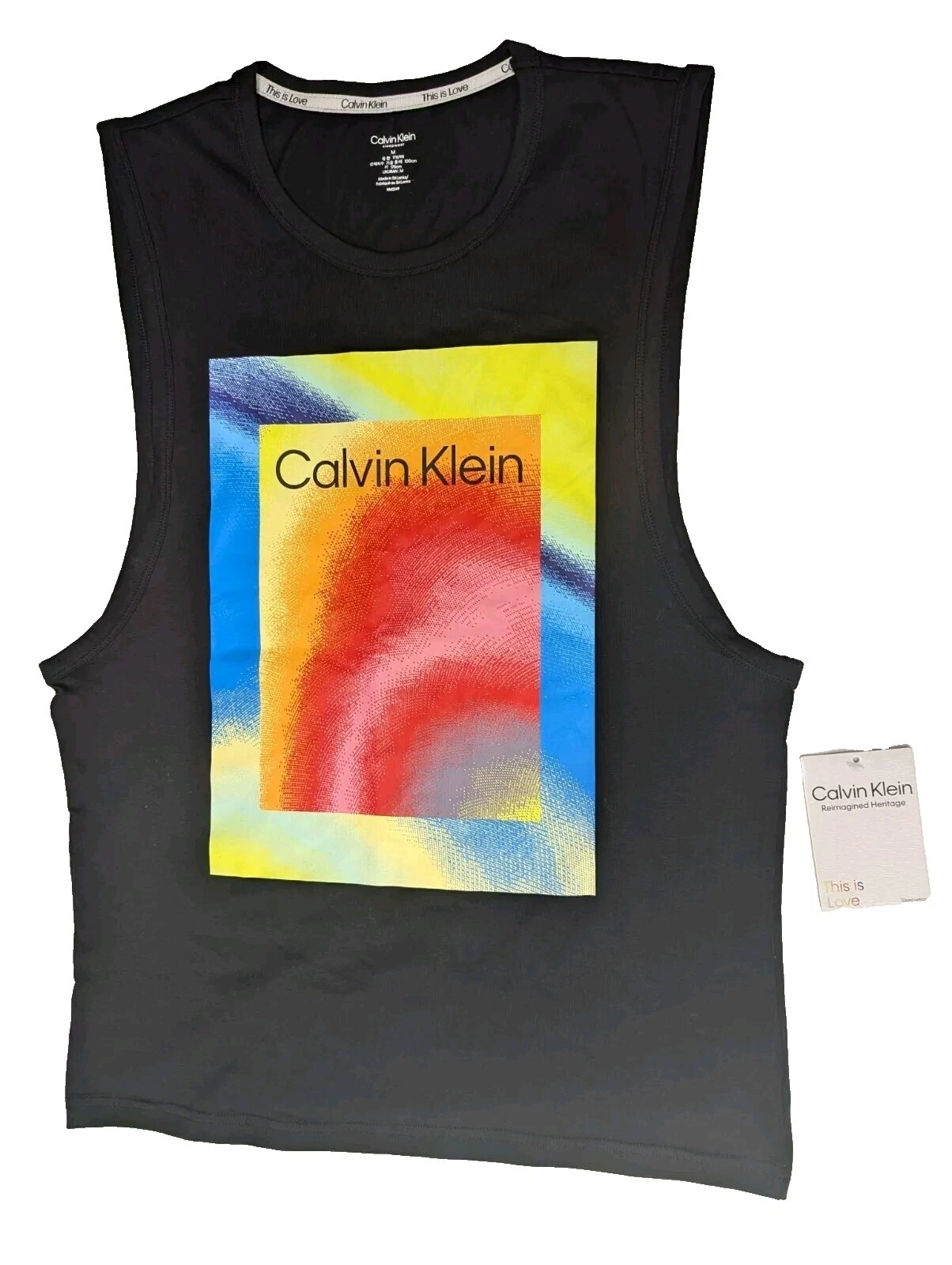 Мужские футболки Calvin Klein хлопок геометрические