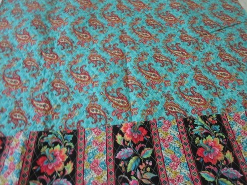Striped, Floral & Paisley Quilted Fabric by Fabric Traditions, 42" W by 72 L EX - Picture 5 of 5