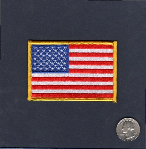 UNITED STATES FLAG NAVY USAF USMC 3.5 x 2.25 Flight Suit Jacket Squadron Patch