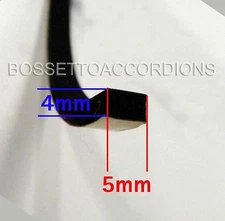 Accordion Bellows Gasket Tape Balgdichtung 5x4 (mm) Length 3.80 meters (151")