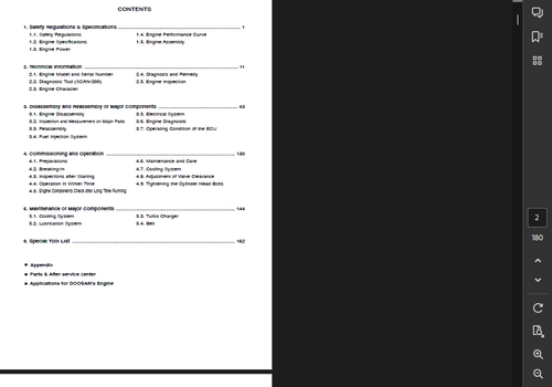DOOSAN-DAEWOO DL300 WHEEL LOADER OPERATORS SERVICE ENGINE REPAIR MANUAL PDF USB - Picture 2 of 5