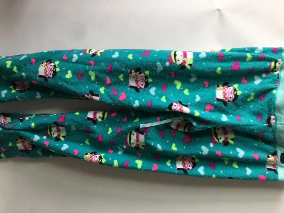 Pantalones de salón SO PJ Aqua Multi Pengiun estampado polar talla grande Foto 4 de 4