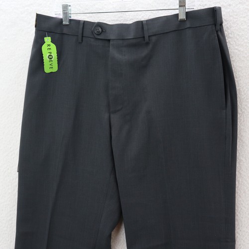 Haggar E-Clo Dress Pants Men's 38x29 Stretch Expandable Waist Classic Flat Front - Picture 2 of 11