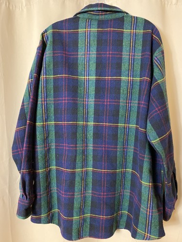 VTG CLAYBROOKE OUTDOORS Men's Plaid Button Front Wool Flannel Shirt Size XL-EUC - Picture 12 of 22