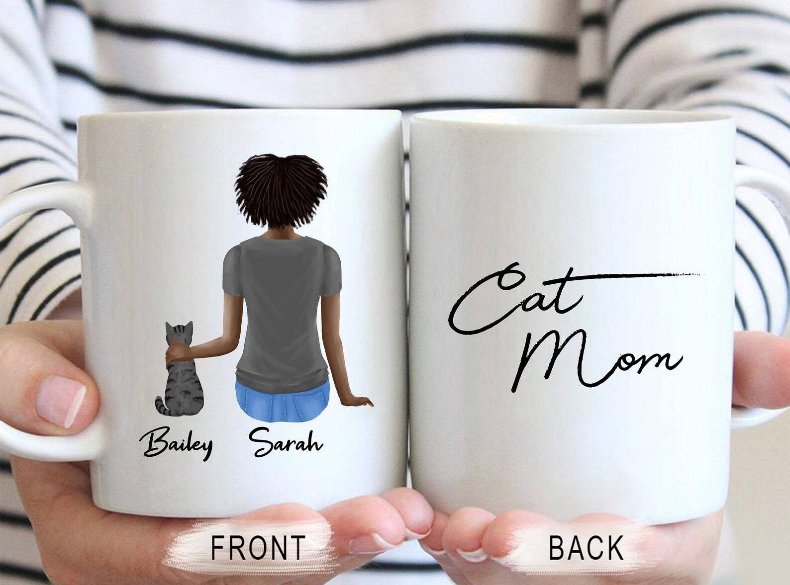 Personalized Cat Mom Coffee Mug Custom Cat Mom Mug Best Mom Cat Ever Cat Mother