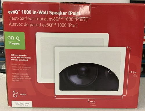 AUDIOVECTOR QR WALL BLANC LAQUE ENCEINTES MURALES EFFETS LA PAIRE