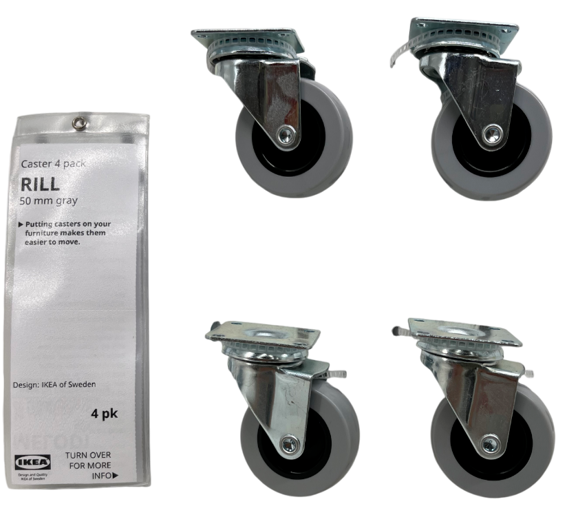 Brand New IKEA RILL Caster Gray 50 mm (2 