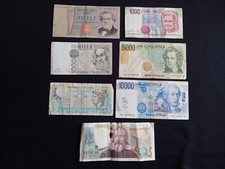 Banconote ITALIA / LIRE ITALIANE - circolate / danneggiate