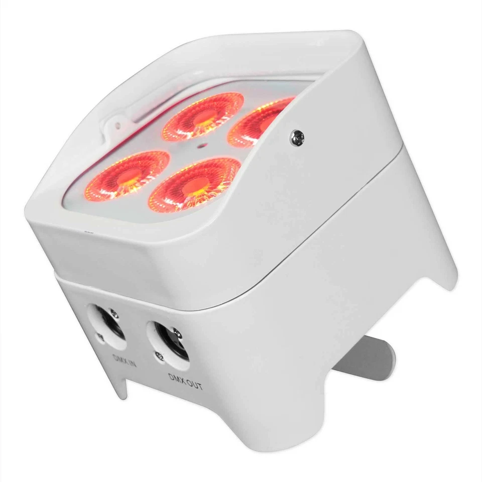 Rockville BEST PAR 50 White Rechargeable Par Wash Up-Light Wireless DMX+RGBWA+UV - Image 3 of 4