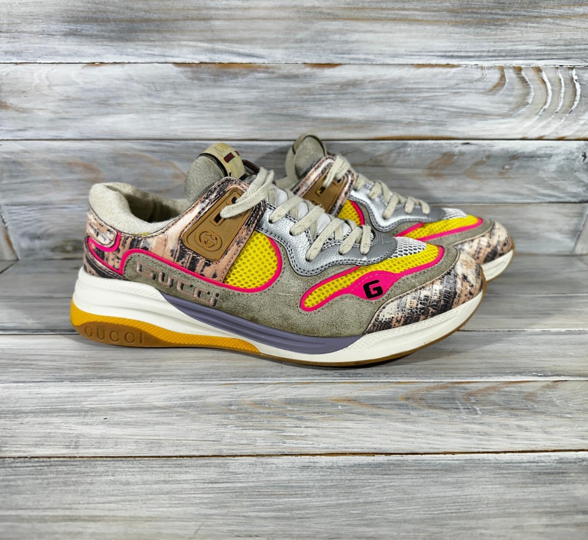 Gucci Ultrapace 'Rock Tejus Printed' Women's Sneakers Made In