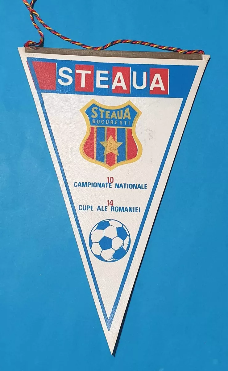 European Champions Cup Semifinal STEAUA Bucharest vs Anderlecht Pennant 1986