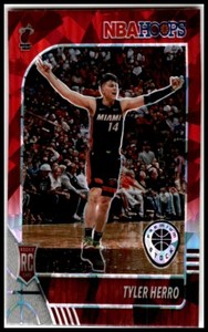 2019 Hoops Premium Stock #210 Tyler Herro Prizms Red Cracked Ice