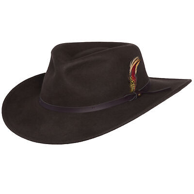 Montana Crushable Wool Felt Western Style Cowboy Hat by Silver Canyon