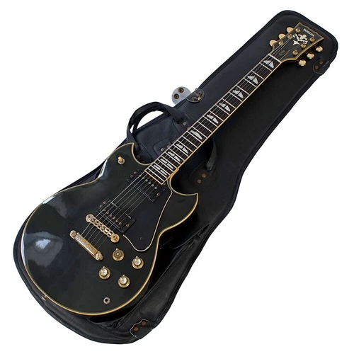 Used 1982 YAMAHA SG1000 MIJ Les Paul-ish Black CoilTap 4.46kg W/GB