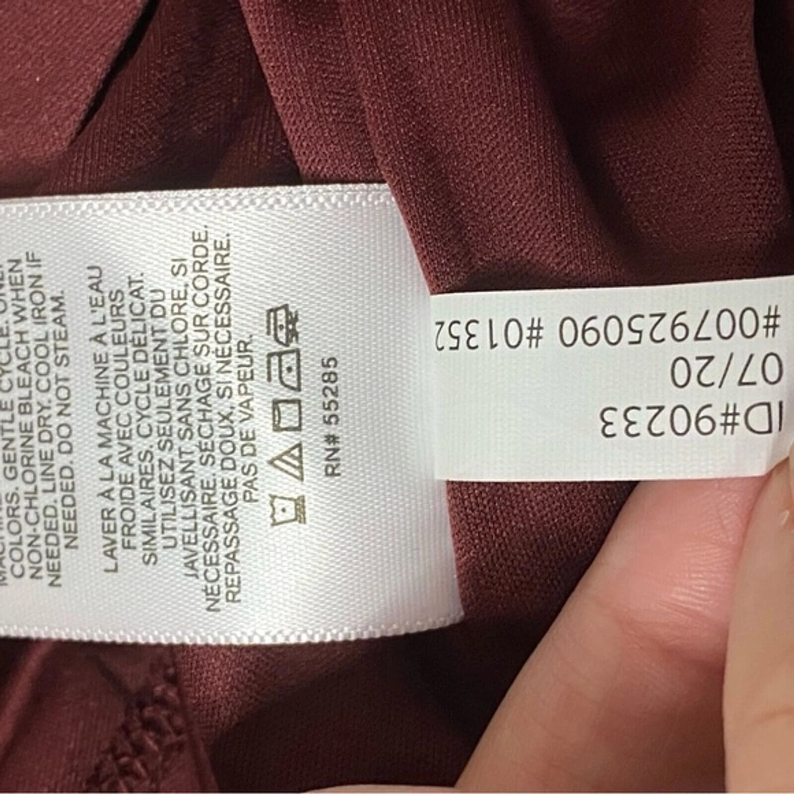 VALENTINO Abito Slip Express Spaghetti Strap Nuovo Con Etichetta Tg M Borgogna Rachel