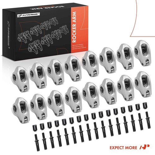A-Premium 2024 Aluminum Rocker Arm Set for GM 1.7 Ratio 3/8" w/ Needle Bearings - Picture 9 of 10