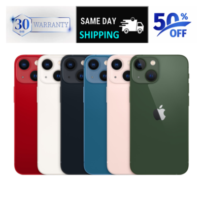 Apple iPhone 13 -128/512GB- Starlight Green Red Unlocked Verizon
