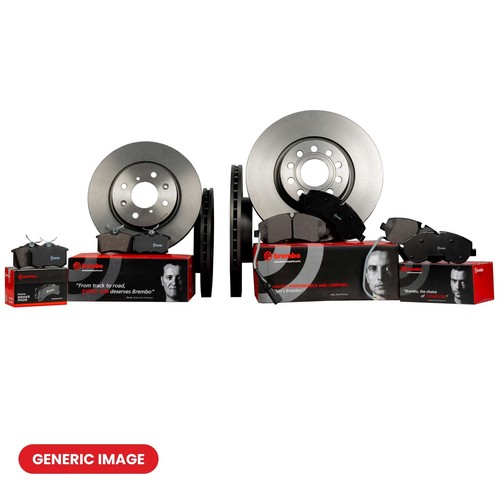 Front + Rear Brake Discs + Pads Fits Seat Toledo VW Caddy Golf Golf Plus BREMBO - Picture 8 of 12