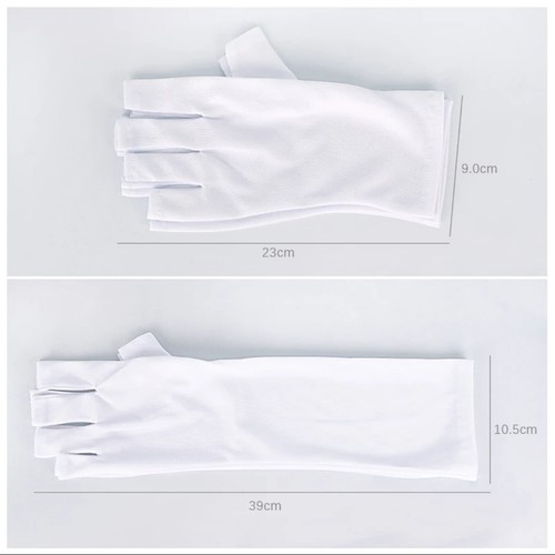 Damen Handschuhe Tragen UV-Strahlenschutz Atmungsaktiv Nagelstudio Premium - Bild 3 von 14