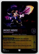 Mickey Mouse - Experienced Traveler 52/204 Wilds Unknown Lorcana Cold Foil NM