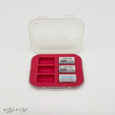 Rugged Battery Storage Case  Rechargeable Batteries RCR123A