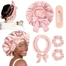 New CozyCurl 5 in 1 Heatless Curling Set Velvet Overnight Hair Styling Kit