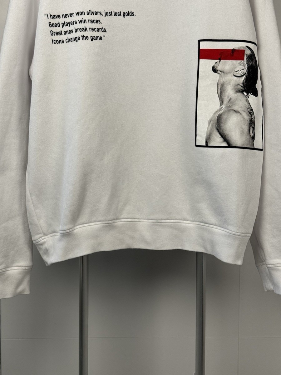 DSQUARED2 x Ibrahimovic IBRA ICON white sweatshirt Mens size XL | eBay