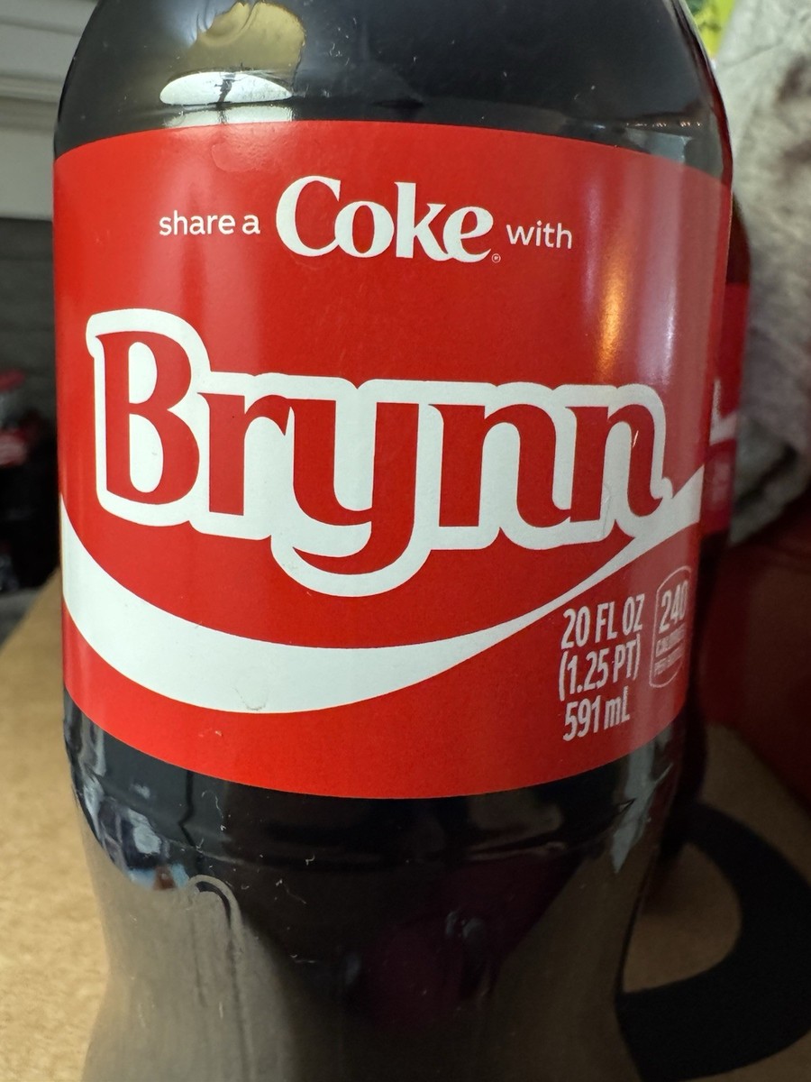 Share a Coke with Brynn 2025 Personalized Gift Coca~Cola Bottle