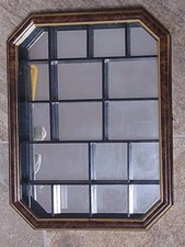 Vintage Mirrored Curio Cabinet Shadowbox Wall...
