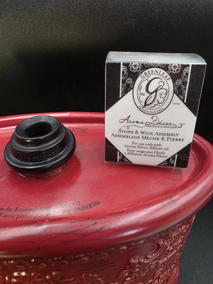 Difusor de fragancia Greenleaf Aroma Decoración inspirado en la Toscana purificador de aire borgoña Foto 4 de 4
