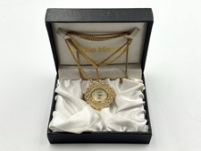 Philip Mercier Premier Collection Anhänger Uhr Halskette Set Boxed (Neu)
