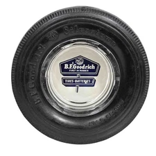 B.F. Goodrich Tire Ashtray Silvertown Advertising Vintage
