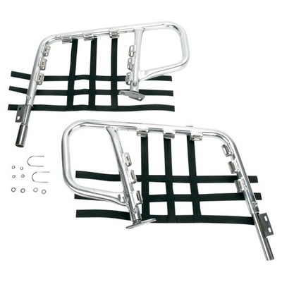DG Performance Alloy Nerf Bars-Alloy Bar-Black Web for 1985-1986 Suzuki LT250R