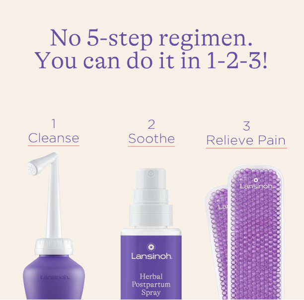 LANSINOH Postpartum Essentials Recovery Bundle Care Kit for New Moms Exp. 11/26