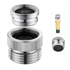 Faucet Adapter with Aerator Faucet to Hose Adapter, 3/4" Faucet Hose Adapter