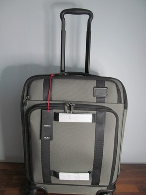 Tumi Merge-Continental Mist Green/ Black, Front Lid Access Carry On-$850.00. NWT