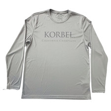 Mens Long Sleeve Shirt UPF 50 Sun Protection Performance Fishing Gray Large NWOT